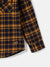 Blue Giraffe Kids Yellow Fashion Checked Regular Fit Shirt