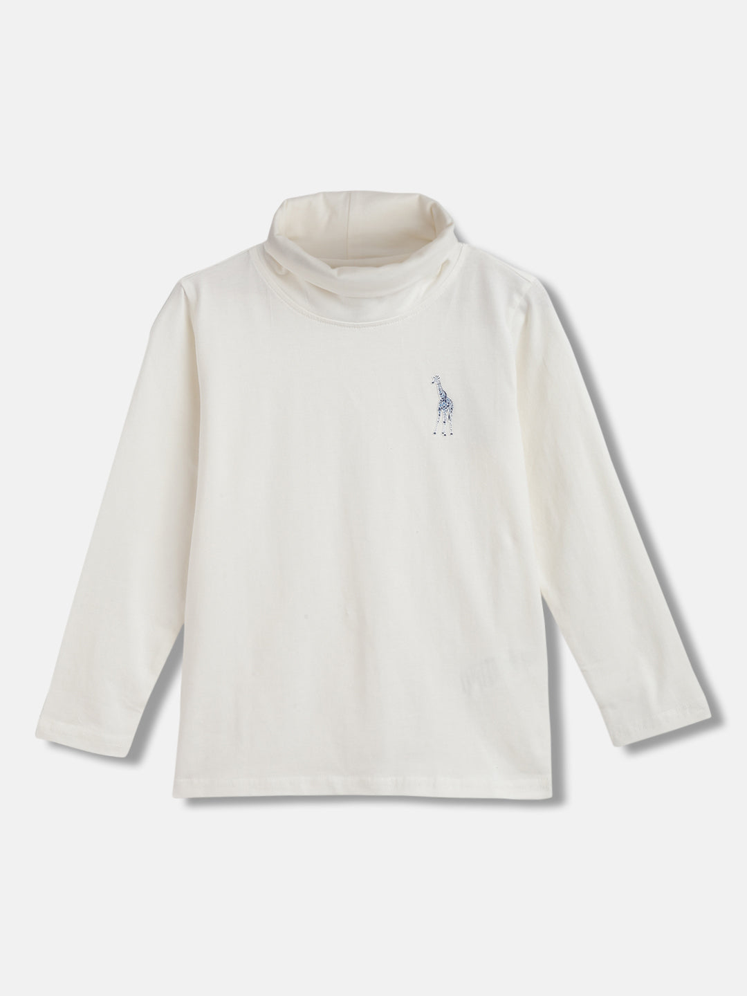 Blue Giraffe Kids Cream Regular Fit T-Shirt