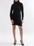 Centre Stage Women Black Solid Collar Dress