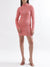 Centre Stage Women Pink Solid Collar Dress