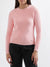 Elle Women Pink Solid Round Neck Sweater