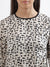 Elle Women Off White Printed Round Neck Top