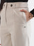 Elle Women Beige  Solid Relaxed Fit Trouser