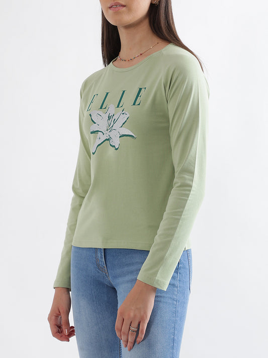 Elle Mint Fitted T-Shirt