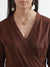 Centre Stage Women Brown Solid V Neck Jumpsuit