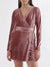 Centre Stage Women Pink Solid V Neck Dress