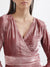 Centre Stage Women Pink Solid V Neck Dress