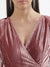 Centre Stage Women Pink Solid V Neck Dress