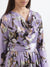 Centre Stage Women Lilac Printed Round Neck Dress