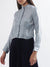 Centre Stage Women Grey Solid Collar Top