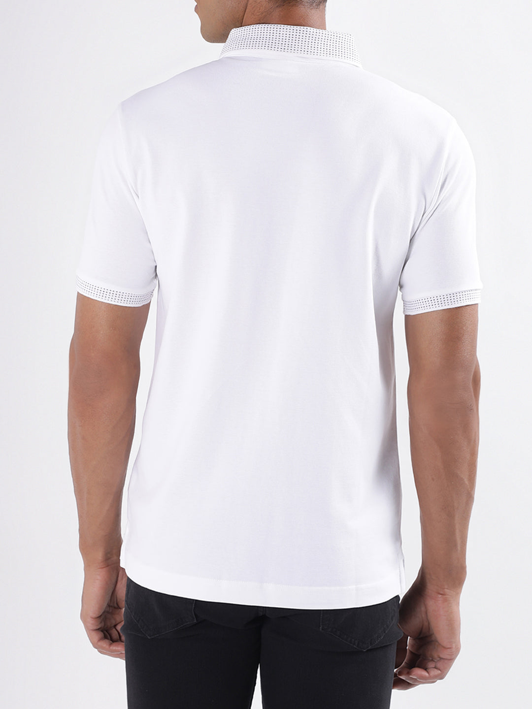 Lindbergh White Regular Fit Polo T-Shirt