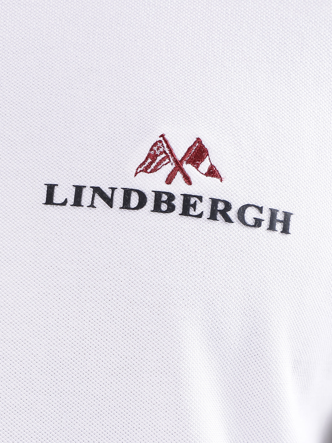 Lindbergh White Regular Fit Polo T-Shirt