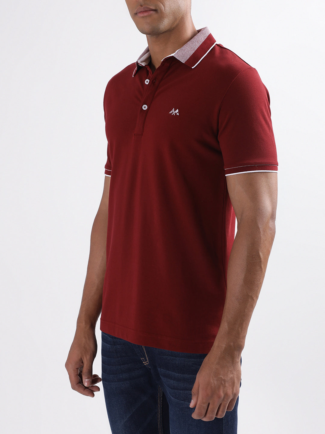 Lindbergh Red Regular Fit Polo T-Shirt