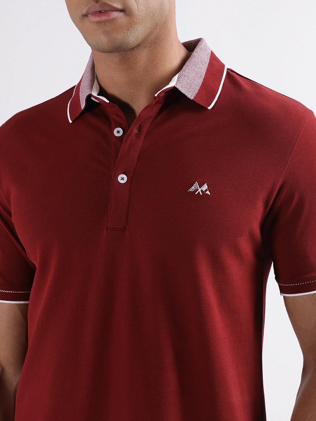 Lindbergh Red Regular Fit Polo T-Shirt