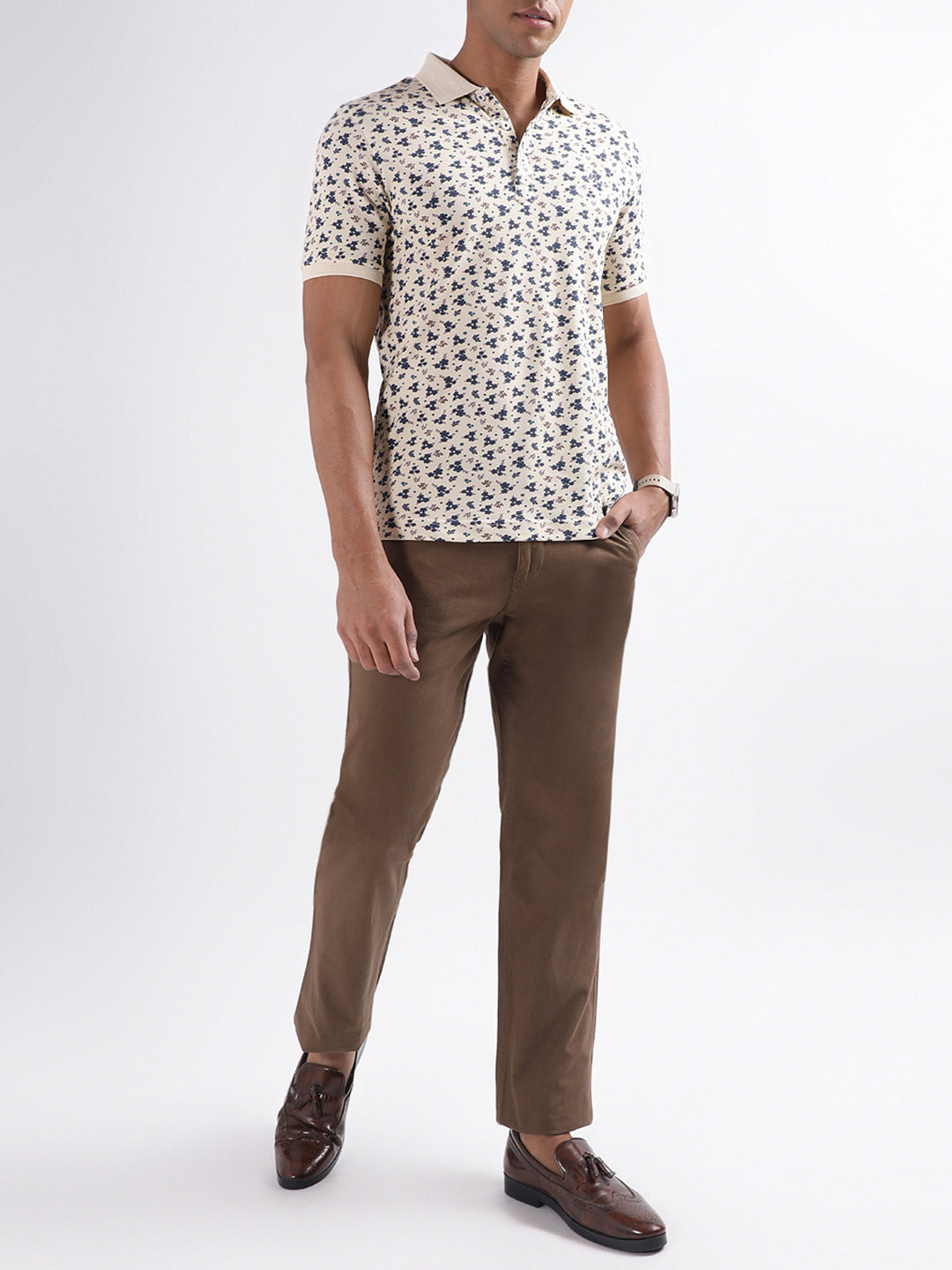 Lindbergh Multi Printed Regular Fit Polo T-Shirt