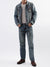 True Religion Men Blue Washed Collar Jacket