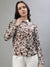 Iconic Women Multi Printed Collar Top