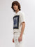 Lindbergh Men White Printed Round Neck Short Sleeves T-shirt