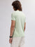 Lindbergh Men Green Solid Round Neck Short Sleeves T-shirt