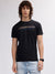 Lindbergh Men Black Solid Round Neck Short Sleeves T-shirt