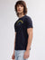 Lindbergh Men Blue Solid Round Neck Short Sleeves T-shirt