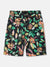 Blue Giraffe Boys Black Printed Regular Fit Shorts