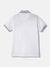 Blue Giraffe Boys White Solid Polo Collar Short Sleeves T-Shirt