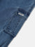 Blue Giraffe Girls Blue Solid Relaxed Fit Mid-Rise Jeans