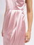 Centre Stage Women Pink Solid V-Neck Shoulder Straps Dress