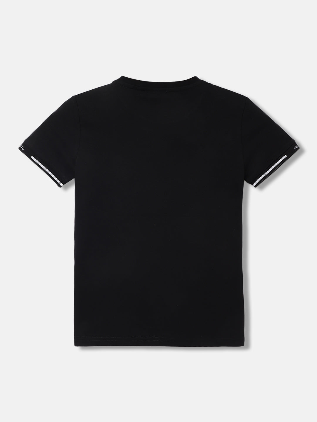 Antony Morato Boys Black Solid Round Neck Short Sleeves T-Shirt