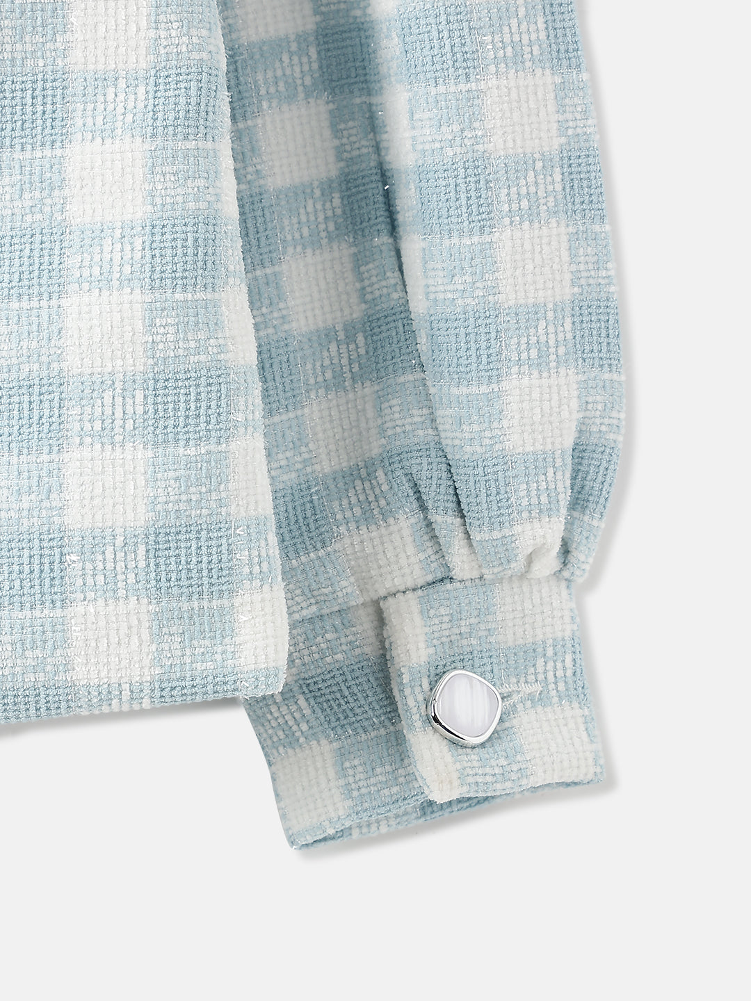 Elle Girls Blue Checked Blazer