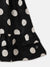 Elle Kids Black Jacquard Round Neck Dress