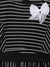 Elle Kids Black Striped Round Neck Dress