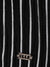 Elle Kids Black Striped Round Neck Dress