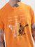 True Religion Orange Graphic Logo Regular Fit T-Shirt