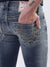 True Religion Men Blue Solid Skinny Fit Jeans