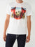 True Religion Men White Printed Round Neck Short Sleeves T-shirt