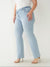 True Religion SN RICKI Straight Fit Blue Mid-Rise Washed Jeans