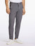 Lindbergh Men Grey Solid Mid-Rise Slim Fit Formal Trouser