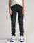 Gant Boys Black Washed Mid-Rise Slim Fit Jeans