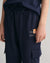 Gant Boys Navy Blue Solid Mid-Rise Joggers Style Sweat Pant