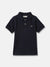 Gant Boys Blue Solid Polo Collar Short Sleeves T-Shirt