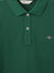 Gant Boys Green Solid Polo Collar Short Sleeves T-Shirt