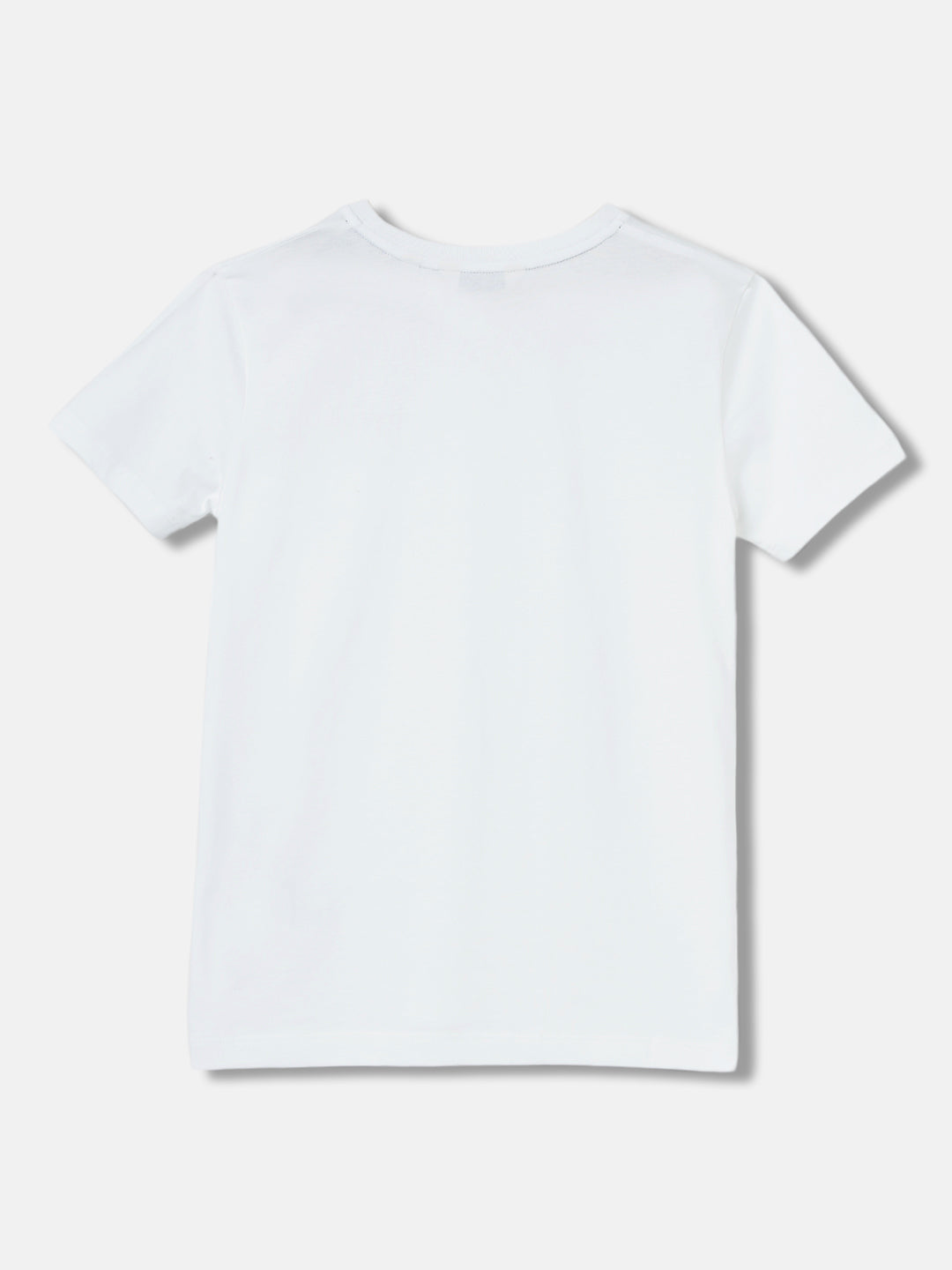 Gant Boys White Solid Round Neck Short Sleeves T-Shirt