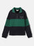 Gant Boys Blue Color-blocked High Neck Full Sleeves Pullover Style Sweatshirt