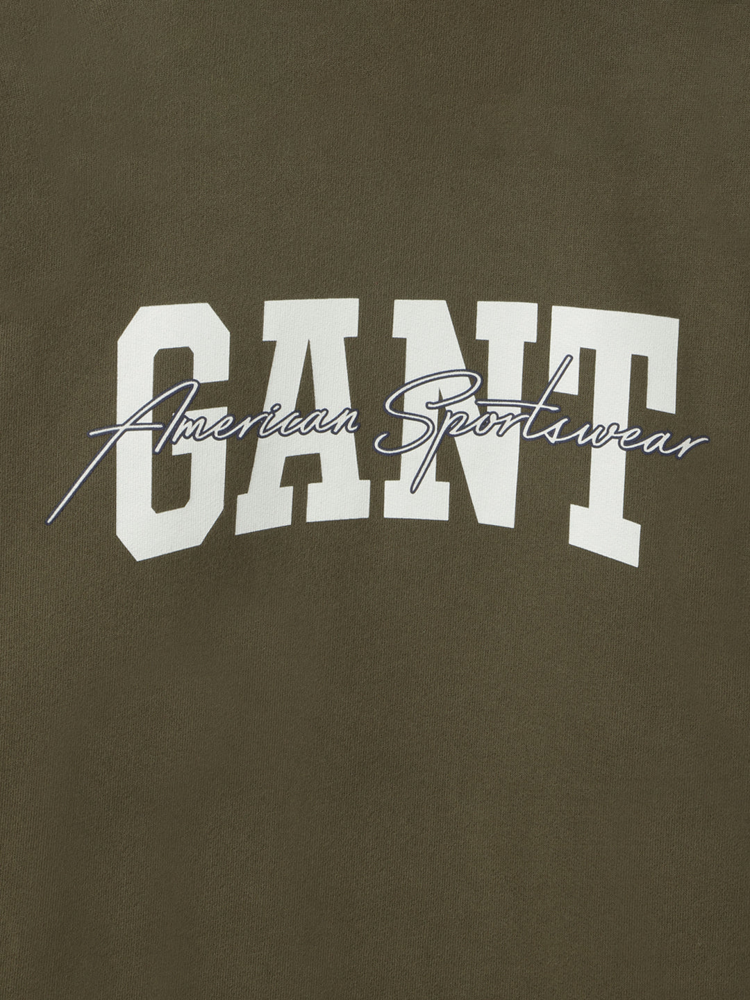 Gant Boys Green Printed Round Neck Full Sleeves Pullover Style Sweatshirt