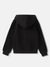 Gant Boys Black Solid Hooded Full Sleeves Front-open Sweatshirt