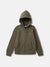 Gant Boys Green Solid Hooded Full Sleeves Zip Through Hooded Sweatshirt