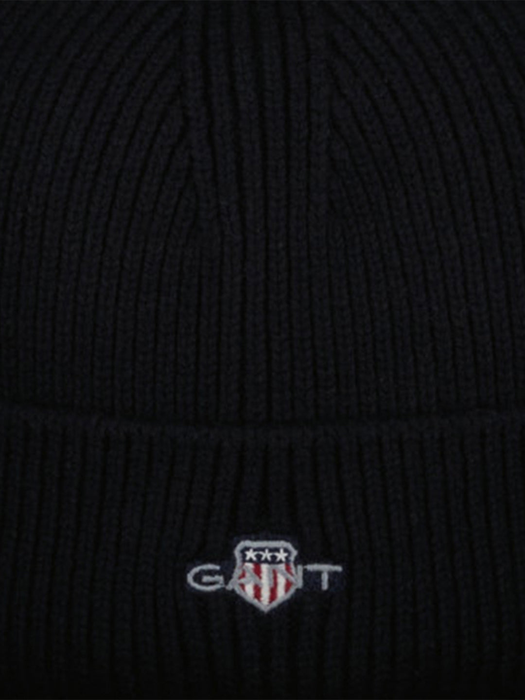 Gant Boys Black Solid Beanie Cap