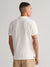 Gant Men White Solid Polo Collar Short Sleeves T-shirt